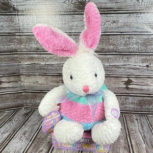 Vtg 1990 DANDEE Sing & Dance "Shake Shake" Easter Bunny Rabbit Plush NWT NEW